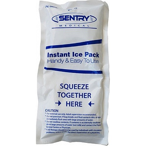 Instant Ice Pack First Aid Cold Compress Disposable 8.8cm X 16cm Small